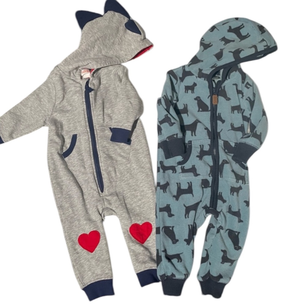 Baby hooded long sleeve pant jumpsuit‎ 2 piece bundle 3-6 month